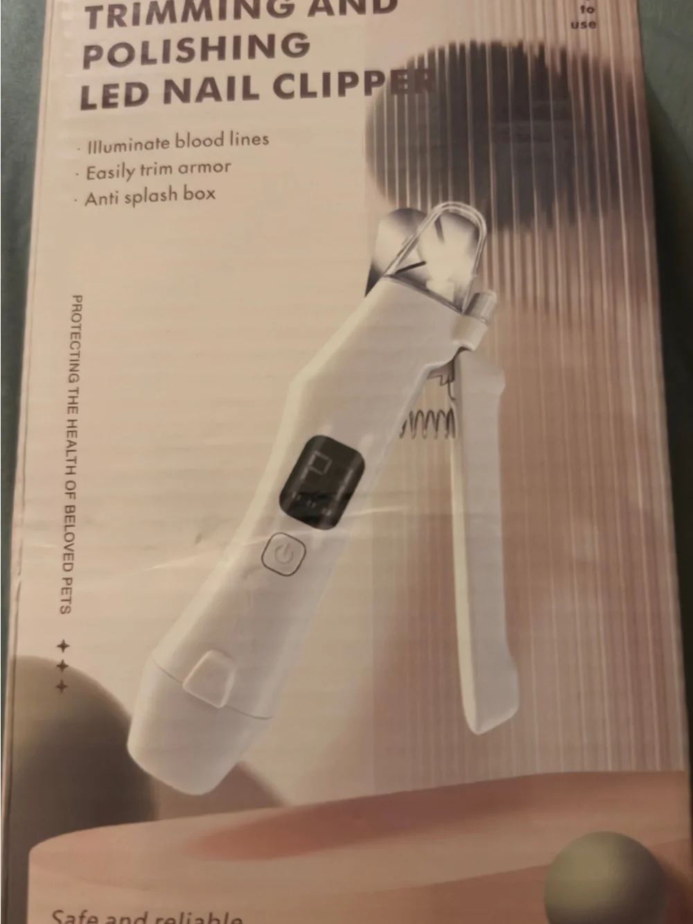 White Pet Nail Trimmer for Small Pets - Precision Grooming